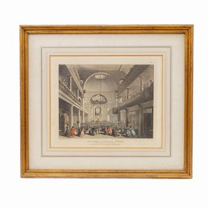 Lotto di quattro multipli su carta con vedute d'interni  - Asta Smart Auction: arredi, dipinti, sculture, strumenti musicali, ceramiche e altro a prezzi vantaggiosi - Associazione Nazionale - Case d'Asta italiane