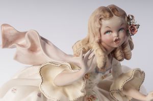 TIZIANO GALLI : Fanciulla  - Asta Smart Auction: arredi, dipinti, sculture, strumenti musicali, ceramiche e altro a prezzi vantaggiosi - Associazione Nazionale - Case d'Asta italiane
