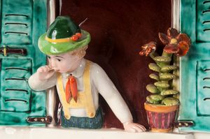 Lui e Lei ,Coppia di placche in rilievo,  - Asta Smart Auction: arredi, dipinti, sculture, strumenti musicali, ceramiche e altro a prezzi vantaggiosi - Associazione Nazionale - Case d'Asta italiane