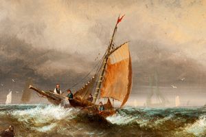 Coppia di vedute marine  - Asta Smart Auction: arredi, dipinti, sculture, strumenti musicali, ceramiche e altro a prezzi vantaggiosi - Associazione Nazionale - Case d'Asta italiane