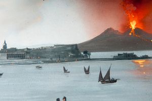 Eruzione del Vesuvio  - Asta Smart Auction: arredi, dipinti, sculture, strumenti musicali, ceramiche e altro a prezzi vantaggiosi - Associazione Nazionale - Case d'Asta italiane