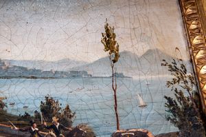 Coppia di vedute di Posillipo  - Asta Smart Auction: arredi, dipinti, sculture, strumenti musicali, ceramiche e altro a prezzi vantaggiosi - Associazione Nazionale - Case d'Asta italiane