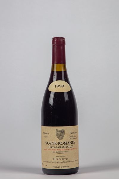 FRANCIA : Henri Jayer Cros Parantoux  - Asta Importanti Vini e Distillati - Associazione Nazionale - Case d'Asta italiane