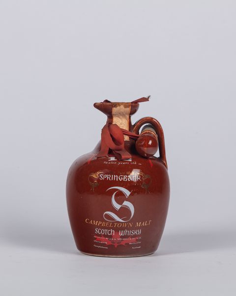 Scozia : Springbank CampbelTown Scotch whisky 12 Years Old - Bot.70's-80's 75cl 43% OB-Ceramic Decanter  (BT 1)  - Asta Importanti Vini e Distillati - Associazione Nazionale - Case d'Asta italiane