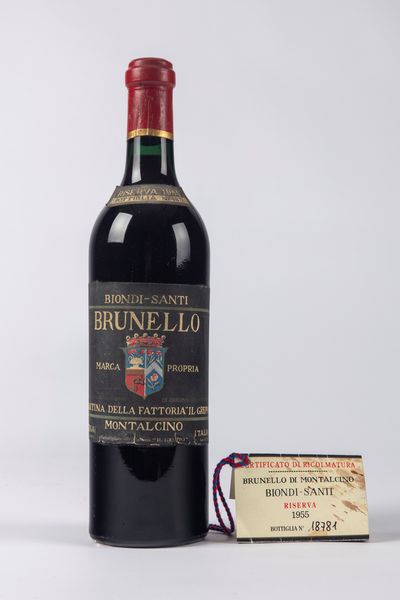 Italia : Biondi Santi Tenuta Greppo Riserva DOCG  - Asta Importanti Vini e Distillati - Associazione Nazionale - Case d'Asta italiane