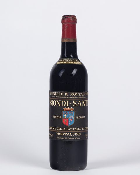 Italia : Biondi Santi Brunello di Montalcino Riserva (BT 1)  - Asta Importanti Vini e Distillati - Associazione Nazionale - Case d'Asta italiane