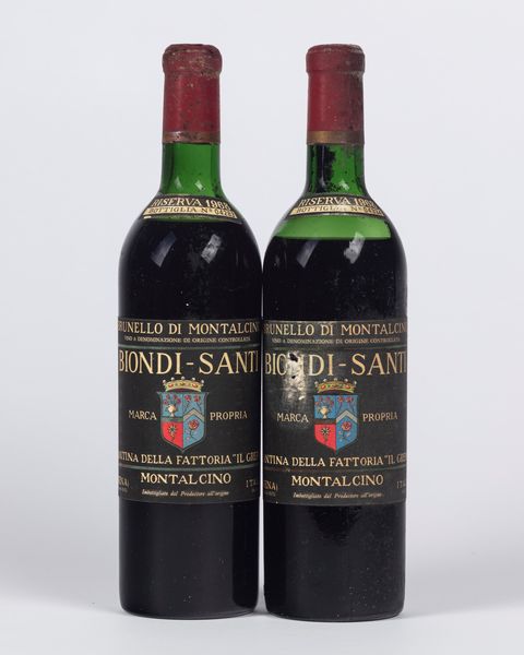 Italia : Biondi Santi Brunello di Montalcino Riserva (BT 2)  - Asta Importanti Vini e Distillati - Associazione Nazionale - Case d'Asta italiane