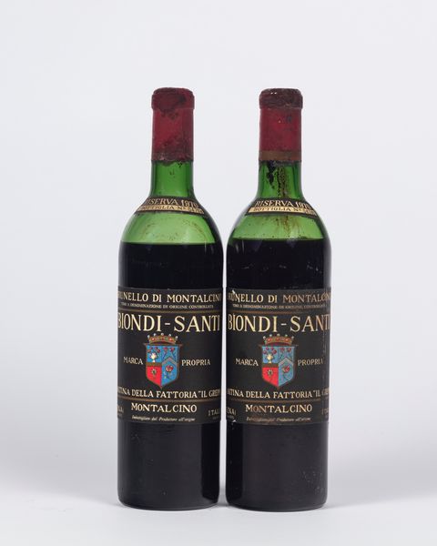 Italia : Biondi Santi Brunello di Montalcino Riserva (BT 2)  - Asta Importanti Vini e Distillati - Associazione Nazionale - Case d'Asta italiane