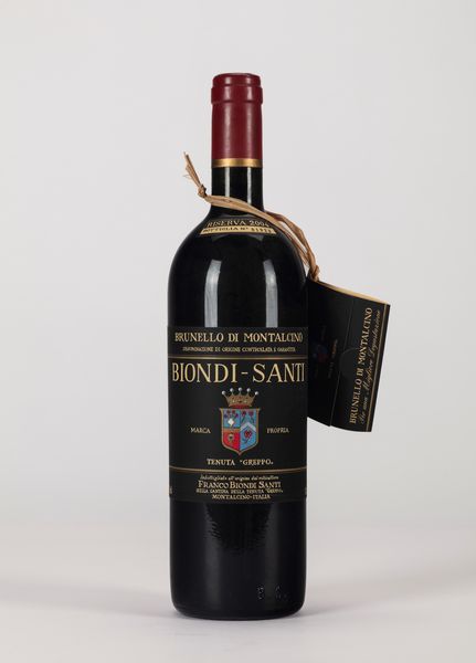 Italia : Brunello di Montalcino Riserva Biondi Santi  - Asta Importanti Vini e Distillati - Associazione Nazionale - Case d'Asta italiane