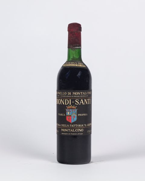Italia : Biondi Santi Brunello di Montalcino Riserva (BT 1)  - Asta Importanti Vini e Distillati - Associazione Nazionale - Case d'Asta italiane