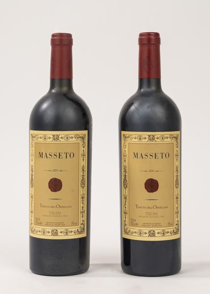 Italia : Masseto (2 bt)  - Asta Importanti Vini e Distillati - Associazione Nazionale - Case d'Asta italiane
