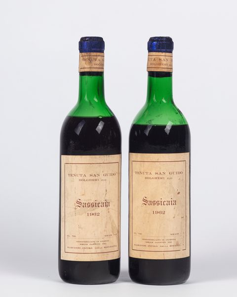 Italia : Sassicaia (BT 2)  - Asta Importanti Vini e Distillati - Associazione Nazionale - Case d'Asta italiane