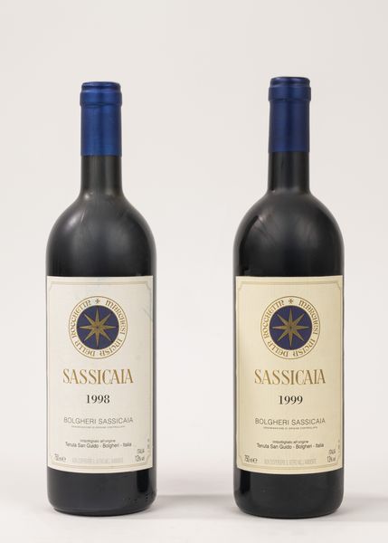 Italia : Sassicaia (2 bt)  - Asta Importanti Vini e Distillati - Associazione Nazionale - Case d'Asta italiane