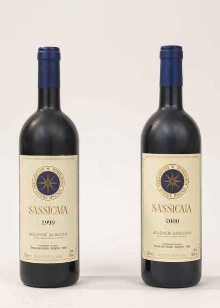 Italia : Sassicaia (2 bt)  - Asta Importanti Vini e Distillati - Associazione Nazionale - Case d'Asta italiane