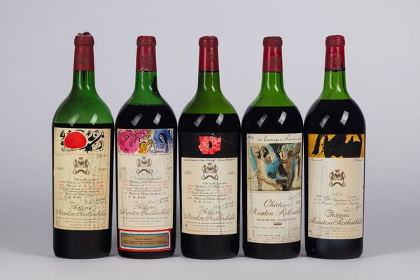 FRANCIA : Verticale Mouton Magnum (BT 5)  - Asta Importanti Vini e Distillati - Associazione Nazionale - Case d'Asta italiane