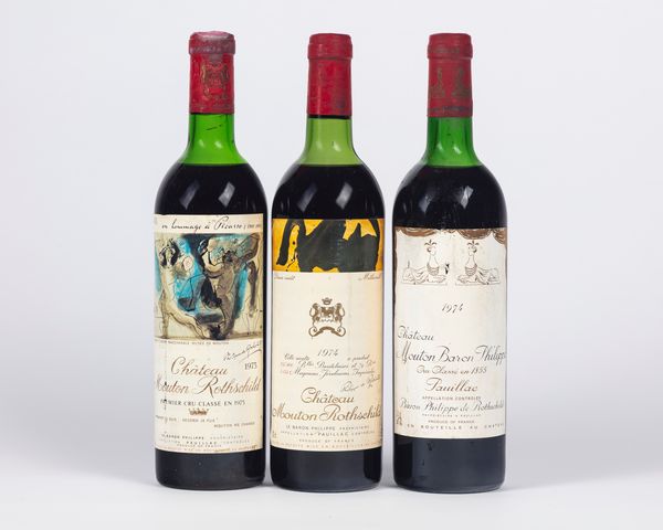 FRANCIA : Chateau Mouton Rothschild (BT 2), Mouton Cadet (BT 1)  - Asta Importanti Vini e Distillati - Associazione Nazionale - Case d'Asta italiane