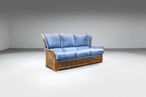 PRODUZIONE ITALIANA : Divano a tre posti  - Asta Design - Associazione Nazionale - Case d'Asta italiane