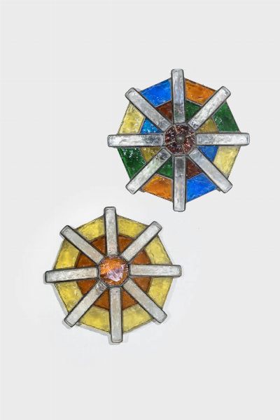 POLIARTE : Coppia di appliques  - Asta Design - Associazione Nazionale - Case d'Asta italiane