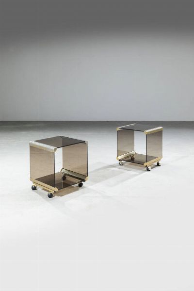 PIERANGELO GALLOTTI : Coppia di comodini  - Asta Design - Associazione Nazionale - Case d'Asta italiane