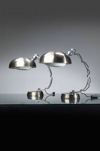 PRODUZIONE ITALIANA : Coppia di lampade da tavolo  - Asta Design - Associazione Nazionale - Case d'Asta italiane