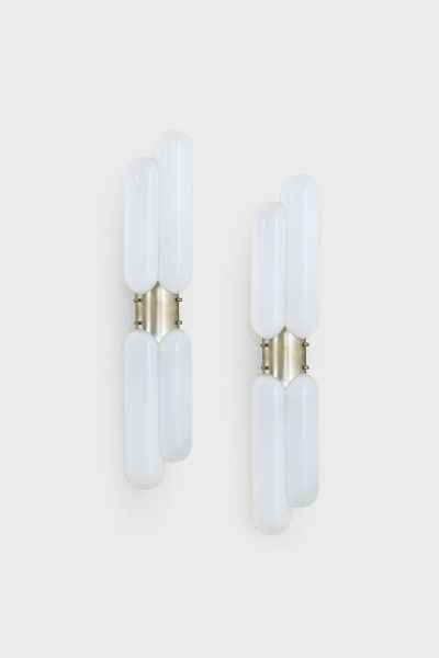 CARLO NASON : Coppia di lampade da parete  - Asta Design - Associazione Nazionale - Case d'Asta italiane