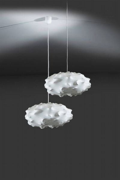 PRODUZIONE ITALIANA : Coppia di lampade a sospensione  - Asta Design - Associazione Nazionale - Case d'Asta italiane