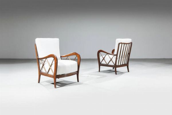 PAOLO BUFFA  nello stile di : Coppia di poltrone  - Asta Design - Associazione Nazionale - Case d'Asta italiane