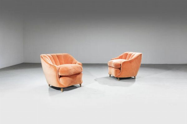 PRODUZIONE ITALIANA : Coppia di poltrone  - Asta Design - Associazione Nazionale - Case d'Asta italiane