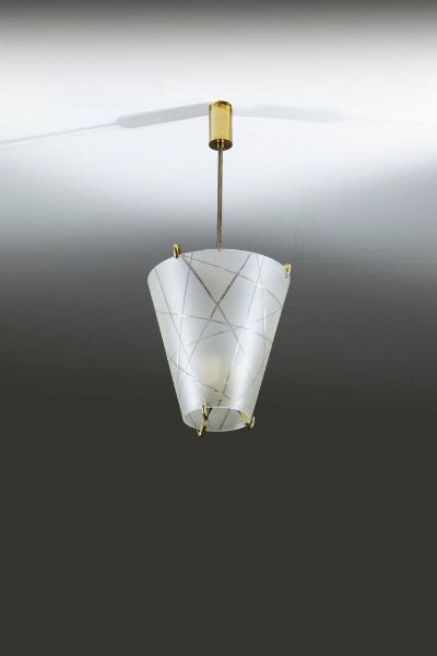 FONTANA ARTE : Lampada a sospensione  - Asta Design - Associazione Nazionale - Case d'Asta italiane