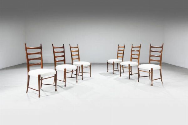 PAOLO BUFFA : Sei sedie  - Asta Design - Associazione Nazionale - Case d'Asta italiane