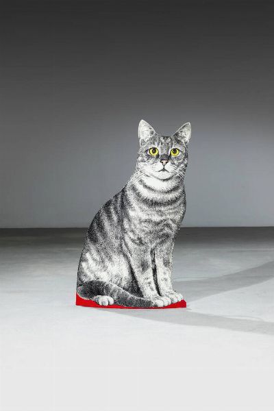 PIERO FORNASETTI Milano 1913 - 1988 : Portaombrelli mod. Gatto  - Asta Design - Associazione Nazionale - Case d'Asta italiane