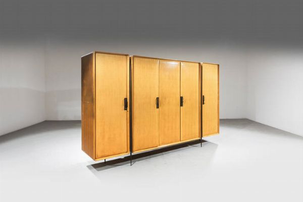 SILVIO CAVATORTA : Armadio a cinque ante  - Asta Design - Associazione Nazionale - Case d'Asta italiane