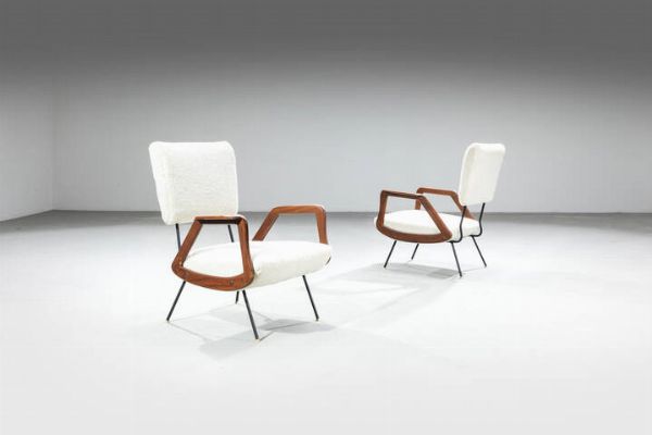 VITTORIO DASSI : Coppia di poltrone  - Asta Design - Associazione Nazionale - Case d'Asta italiane