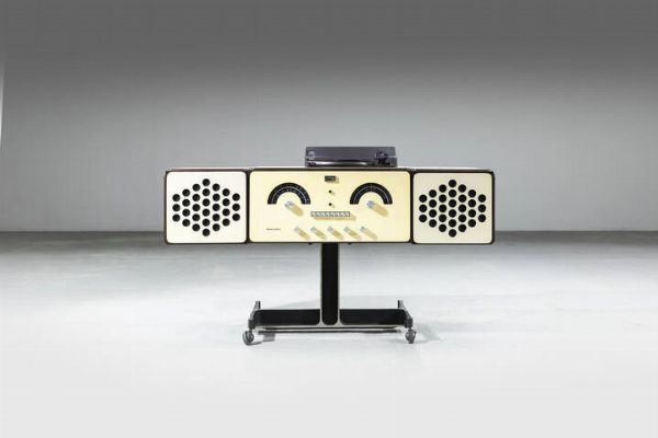 ACHILLE E PIER GIACOMO CASTIGLIONI : Radiofonografo Brionvega RR126  - Asta Design - Associazione Nazionale - Case d'Asta italiane