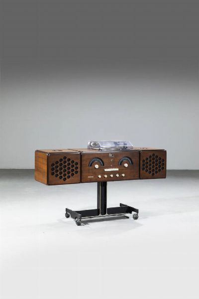 ACHILLE E PIER GIACOMO CASTIGLIONI : Radiofonografo Brionvega RR126  - Asta Design - Associazione Nazionale - Case d'Asta italiane