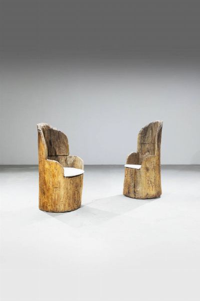 PRODUZIONE ITALIANA : Coppia di poltrone  - Asta Design - Associazione Nazionale - Case d'Asta italiane