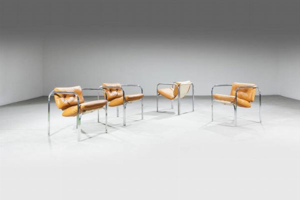 PRODUZIONE ITALIANA : Quattro sedie  - Asta Design - Associazione Nazionale - Case d'Asta italiane