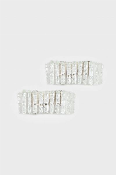 Renato Toso : Coppia di appliques mod. Musicale  - Asta Design - Associazione Nazionale - Case d'Asta italiane