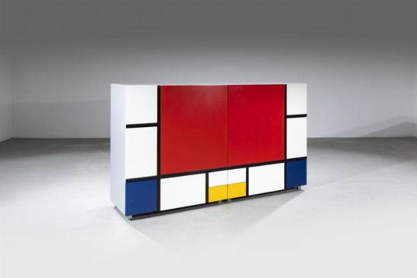 Shiro Kuramata : Mobile Homage to Mondrian  - Asta Design - Associazione Nazionale - Case d'Asta italiane