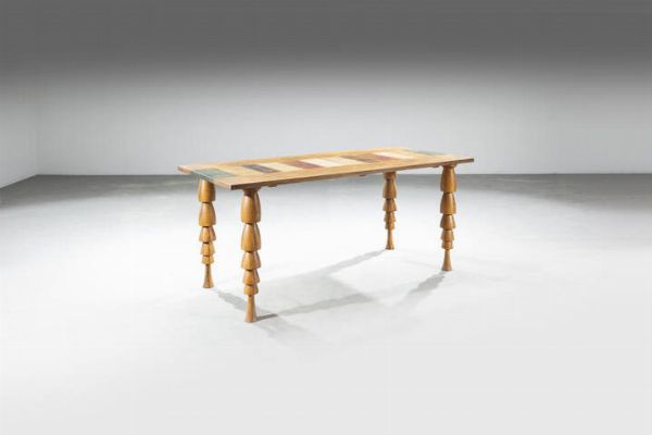 SALTARELLI SAVI VALERIO : Tavolo Wood  - Asta Design - Associazione Nazionale - Case d'Asta italiane