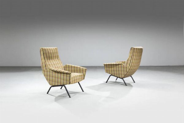 GIUSEPPE DI ALBIZZATE ROSSI : Coppia di poltrone  - Asta Design - Associazione Nazionale - Case d'Asta italiane