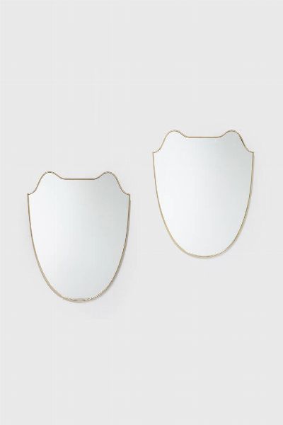 PRODUZIONE ITALIANA : Coppia di specchi  - Asta Design - Associazione Nazionale - Case d'Asta italiane