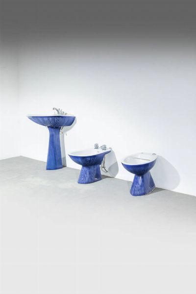 ANTONIA CAMPI : Set di tre sanitari da bagno mod. Gardena  - Asta Design - Associazione Nazionale - Case d'Asta italiane