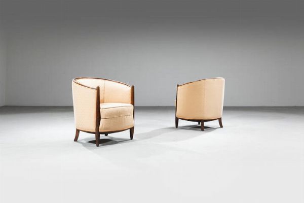 PRODUZIONE ITALIANA : Coppia di poltrone  - Asta Design - Associazione Nazionale - Case d'Asta italiane