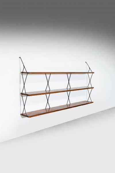 I.S.A : Libreria sospesa a parete  - Asta Design - Associazione Nazionale - Case d'Asta italiane