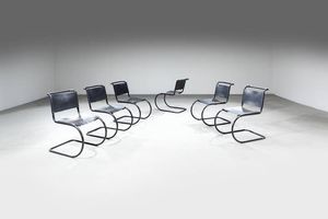 LUDWIG MIES VAN DER ROHE - Sei sedie mod. Mr10