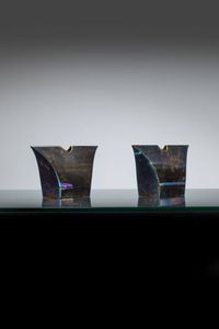 METALLO IL RE - Coppia di fioriere