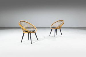 YNGVE EKSTROM - Coppia di poltroncine