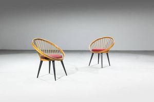 YNGVE EKSTROM - Coppia di poltroncine