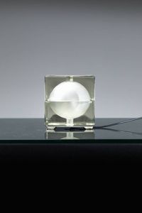 ALESSANDRO MENDINI - Lampada da tavolo mod. Cubosfera